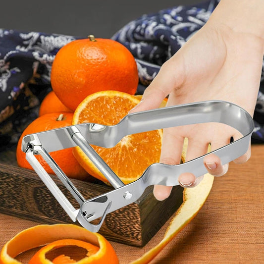 Shurzzesj Kitchen Peelers, Kitchen Chopper Peeler, Kitchen Anti-Slip and Rustproof Potato Peeler | Kitchen Utensil, Portable Kitchen Gadgets with Comfortable Handle, Shredder