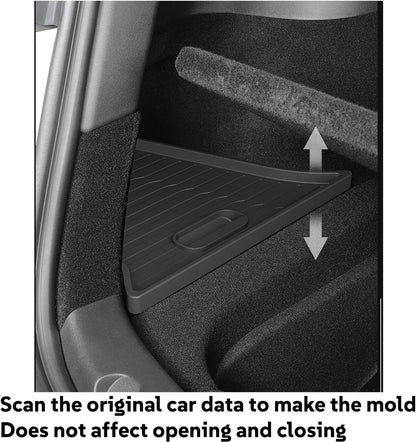 Tesla Model 3 Y Trunk Side Storage Bins Set of 2. Sturdy, Waterproof, Adjustable and Easy to Install,Normal-Modely