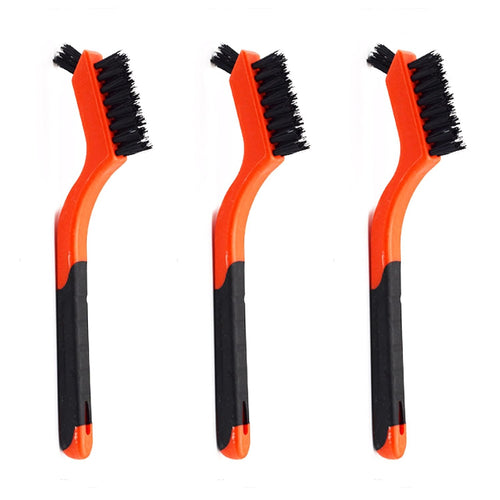 3pcs Nylon Cleaning Brushes Small Wire Brush Set for Cleaning Rust Removal in Holes