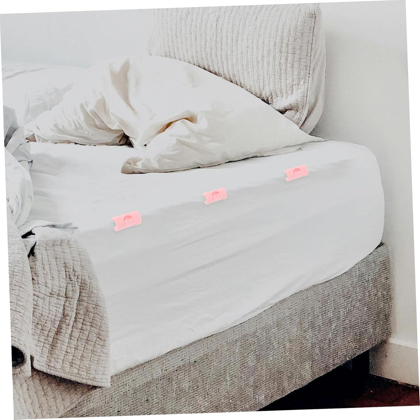 Tofficu 2 Set Clip Fissaggio Lenzuolo Clips Per Coprimaterasso Antiscivolo Accessori Per Biancheria Letto Per Teniere Coperta E Cuscini Resistente E Pratico Colori Upgrade 24 Pezzi * 2