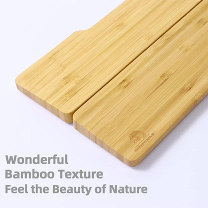 Bamboo Wrist Rest for Computer Keyboard, Ergonomic Mechanical Keyboard Wrist Pad, Hard Wrist Rest for Easy Typing Pain Relief, Anti-Slip Keyboard Rest for Laptop/PC Gaming/Mac (Full Size)