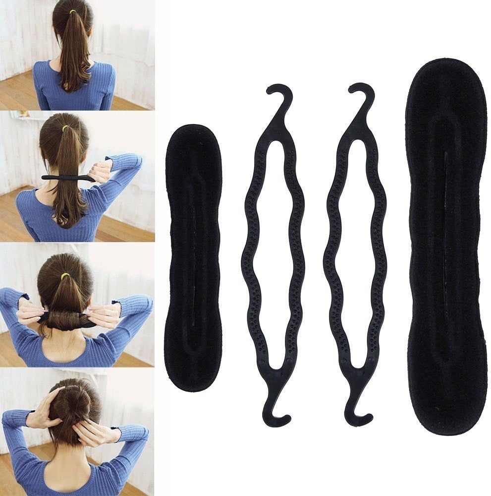 Lictin Hair Bun Hair Accessories – 70 Pieces, Hair Styling Set (Black)
