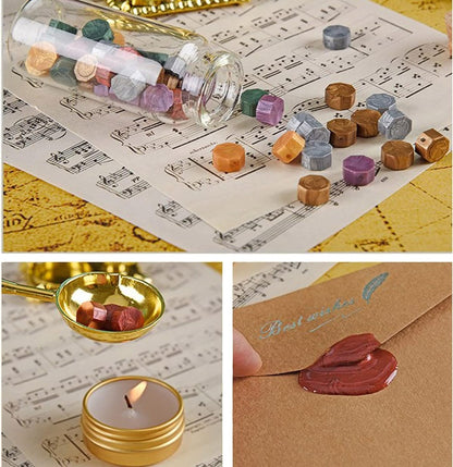 Joyeee Feather Calligraphy Dip Pens and Nibs, Stationery Paper, Pen Base, Sealing Wax Spoon, Black Ink Bottle, Dip Pen Wooden for Writing Letters, Greeting Cards for Writing Drawing Lover