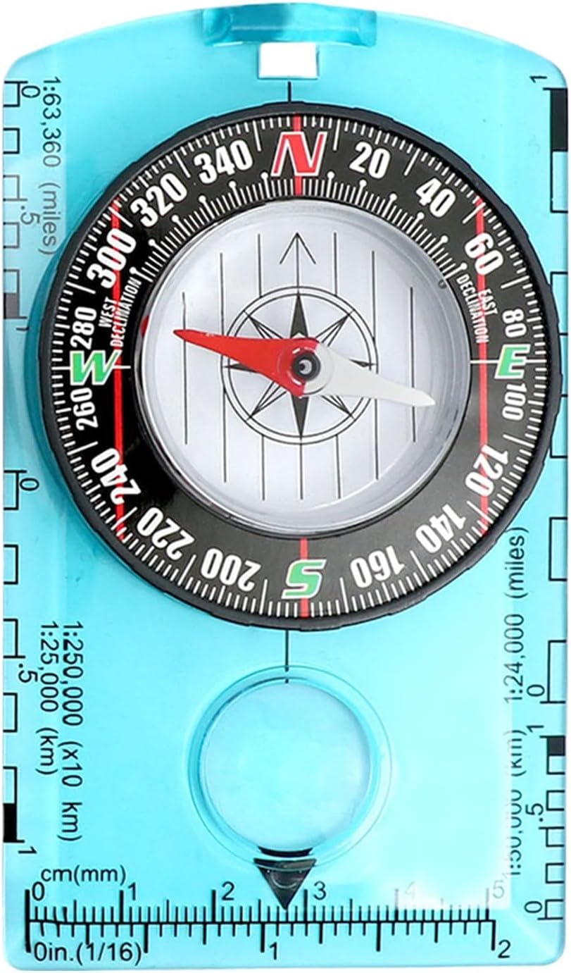 Small Compass for Hiking,Precise Portable Orienteering Compass - Lightweight Travel Supplies, User Friendly Camping Gear for Mountaineering