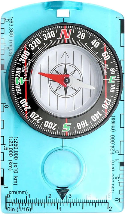 Small Compass for Hiking,Precise Portable Orienteering Compass - Lightweight Travel Supplies, User Friendly Camping Gear for Mountaineering
