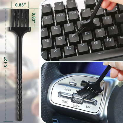 Car Detailing Brushes Duster Cleaning Kits, Soft Hair Dashboard Air Vent Crevice Dusting Detail Cleaner Interior Accessories Tools for Decoration,Automotive,Truck,SUV,RV