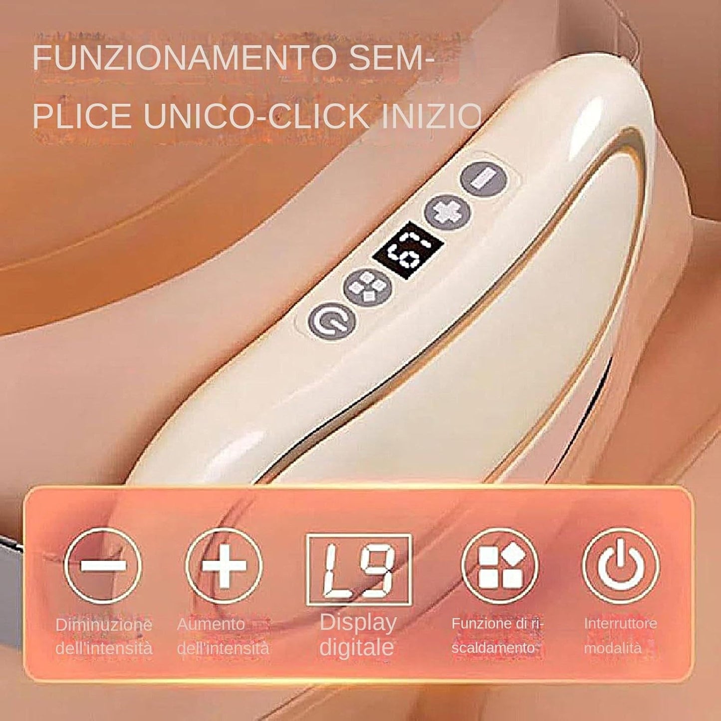 Cintura Addominale | Attrezzo Elettrico per Addominali | Cintura Massaggiante Portatile Senza Fili per Costruzione Muscolare Brucia Grassi Modellante e Rassodante