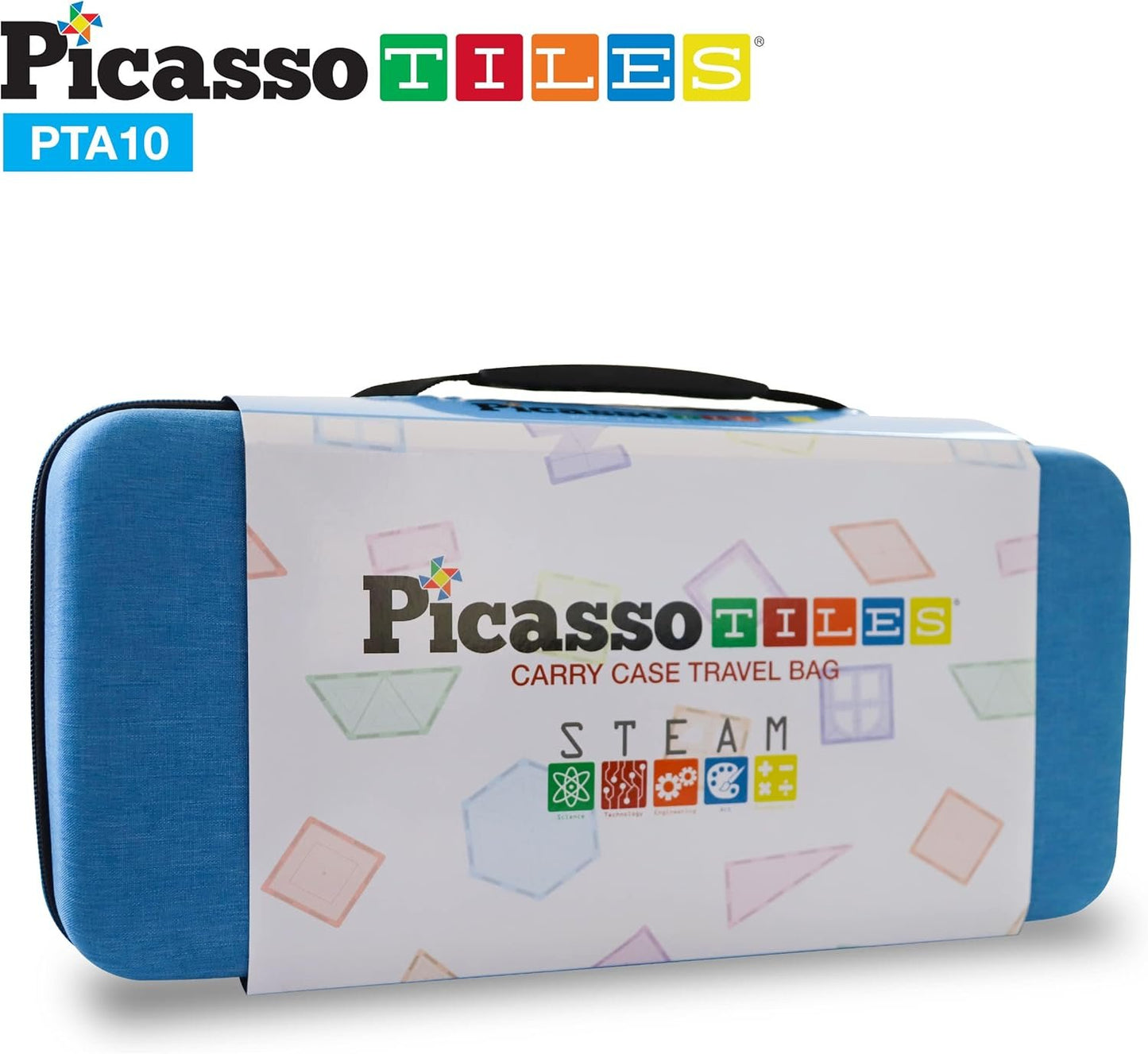 PicassoTiles PicassoToys Toy Carry Case Magnetic Tiles Construction Blocks Travel Bag EVA Storage Organizer Box Action Figure Character Accessory STEM STEAM Toys Portable Water Resistant Oxford Cloth