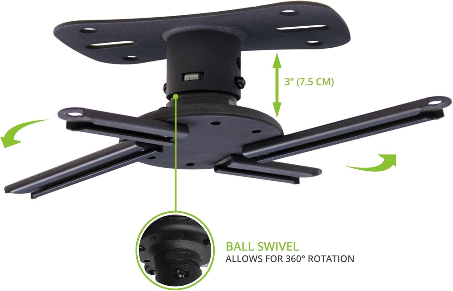 Kanto P101 Universal Projector Mount, Black