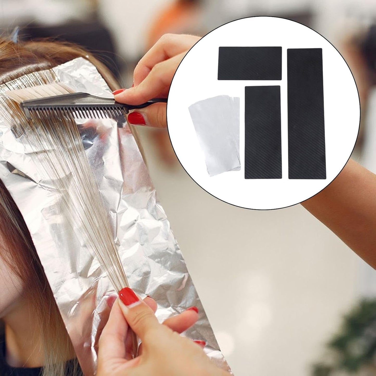 3 Pieces Hair Dye Boards Balayage Highlighting Tools Hair Styling Tools for Hair with Sheet Metal for Salon