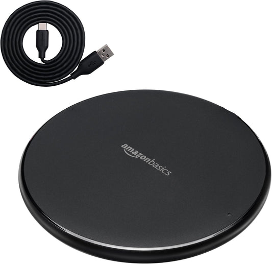 Amazon Basics 15W Qi Certified Wireless Charging Pad (No AC Adapter)