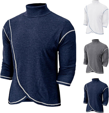 ZDSUHYIW Tech - Maglia a maniche lunghe da uomo, sportiva, traspirante, a maniche lunghe, tecnologia anti-odor, per allenamento all'aperto, fitness, maglietta Essentials Henley, a maniche lunghe,