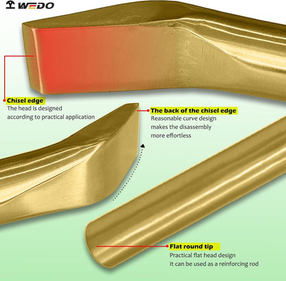 WEDO Non-sparking Pry Bar, Spark-free Safety Bar Aluminum Bronze, DIN Standard, BAM & FM Certificate, 15x15x500mm.