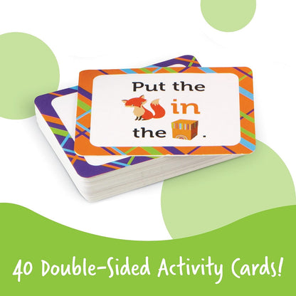 Learning Resources Fox in The Box Position Word Activity Set, Phonics Game, Preschool, 65 Piece Set, Ages 3+
