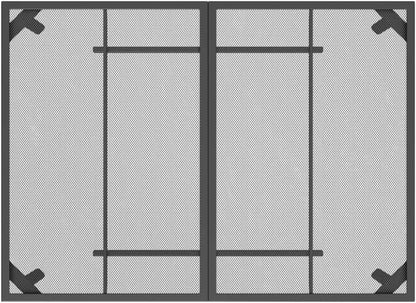 'vidaXL Modern Steel Mesh Garden Table in Anthracite - Outdoor Patio Dining Table with Multi-Functional Tabletop and Elegant Legs - 110x80x72 cm