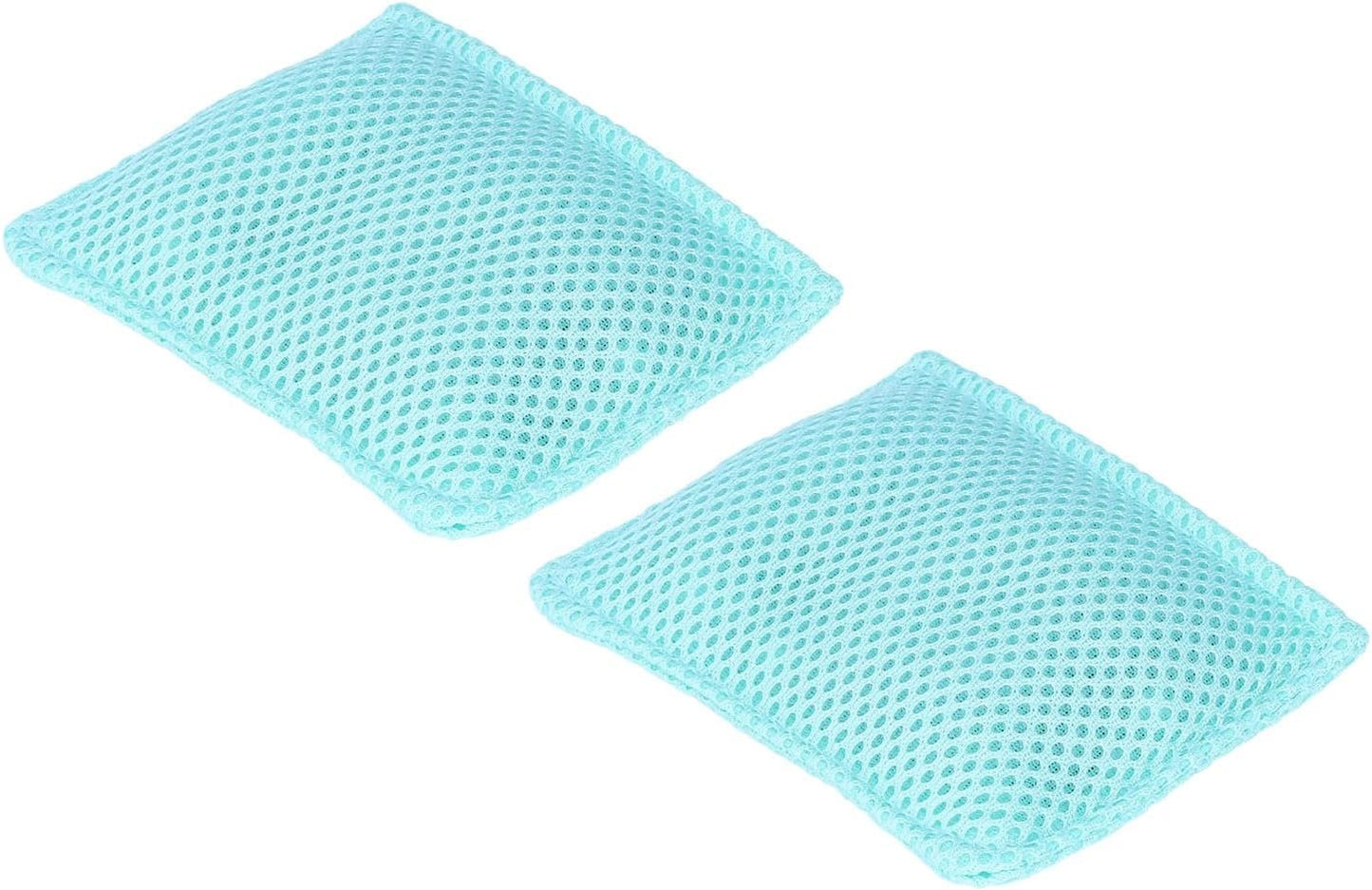 Dish Scrubber Reusable Kitchen Cleaning Cloth Set Safe Ceramic Mesh Material Efficient Scrubbing for Pots Pans Dishes Household 2PCS