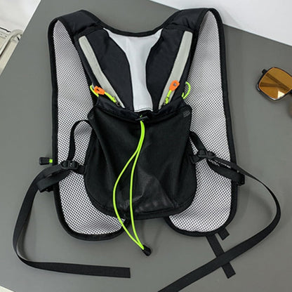 Running Hydration Vest, Portable Outdoors Kit, 11,81 x 18,5 in Reflective Design, Organizer Bag, Multiple Pockets Set per Trekking, Camping, Ciclismo, Mountain, Sport Activity