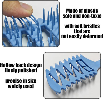 3 Pieces Curly Comb, Fluffy Comb, Plastic Comb, Hair Comb, Hair Styling Tools, Hair Care Accessories
