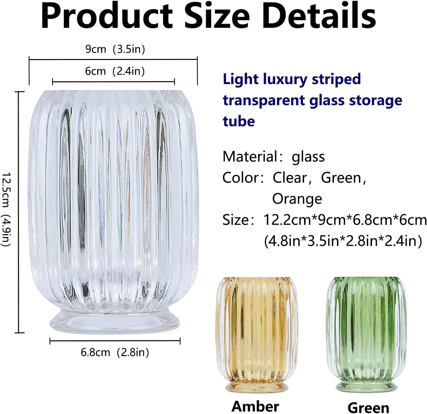 DASITON Makeup Brush Organizer and Accessories Crystal Makeup Brush Holder Multifunctional Green