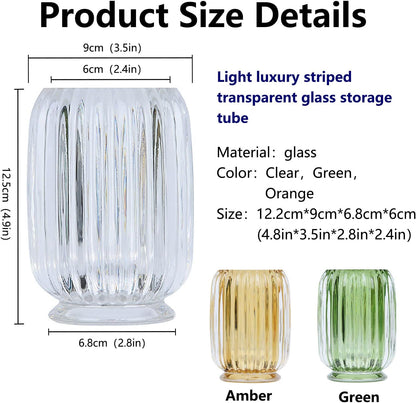 DASITON Makeup Brush Organizer and Accessories Crystal Makeup Brush Holder Multifunctional Green