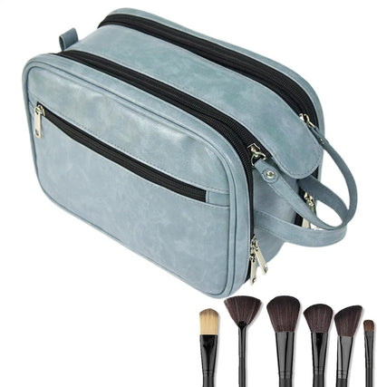 Mbiyhgta Hygiene Bag for Men | Portable Shaving Bag Travel Cases | Toiletry Organizer, Men Cosmetic Bag, Large Capacity Bathroom Travel Bag for Household, Sky Blue, Refer to description, Unisex