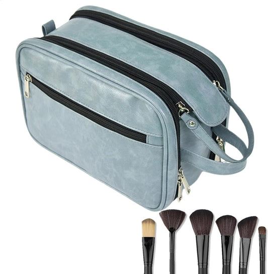 Mbiyhgta Hygiene Bag for Men | Portable Shaving Bag Travel Cases | Toiletry Organizer, Men Cosmetic Bag, Large Capacity Bathroom Travel Bag for Household, Sky Blue, Refer to description, Unisex