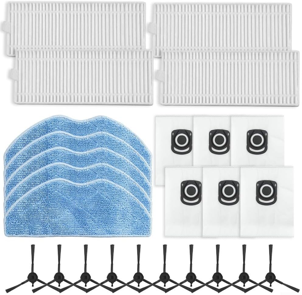Cleaning Essentials - Set di spazzole laterali e filtro per aspirapolvere Tefal Xplorer Serie 75 S+ RG8597W (B)