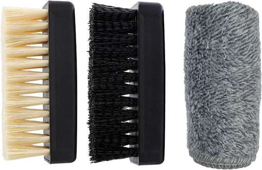 JMSHTGU Cleaning Shoe Essential Professional Cleaning Shoe Brush Plastic Soft Brush Hard Brush Household Cleaning Set Shoe Care Leather Care Shoe Brush for Cleaning (Essential kit)