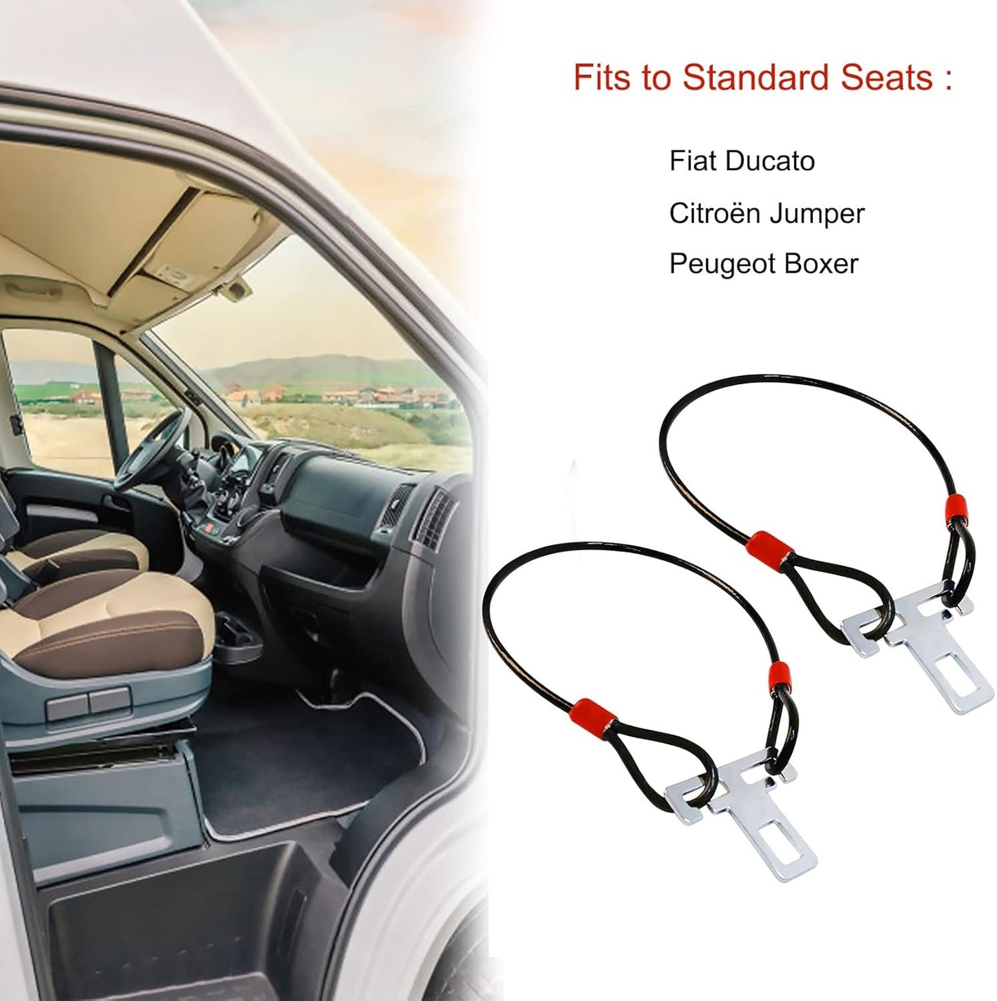 2 Piece Anti-Theft Motorhome Accessories Campervan Anti-Theft Protection Anti-Burglar Protection Door Lock Burglar Protection Caravan Accessories Camping Caravan Accessories (60cm)