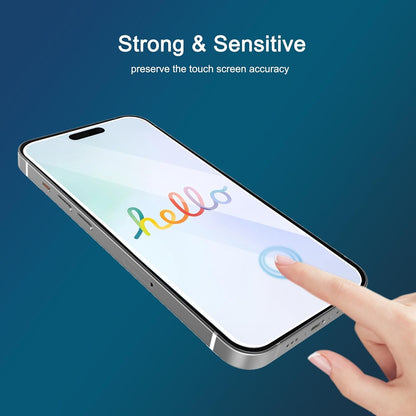 Ailun Glass Screen Protector for iPhone 16 / iPhone 15 / iPhone 15 Pro [6.1 Inch] Display 3 Pack Tempered Glass, Sensor Protection, Dynamic Island Compatible, Case Friendly