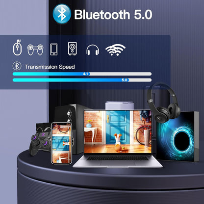 Android TV Box 4GB RAM 64GB ROM Quad-Core 4K 6K HD TV Box Android 10.0 Dual-Band WiFi 2.4G/5G Ethernet Bluetooth5.0 H.265 3D 6K Video Smart Box for TV 2024