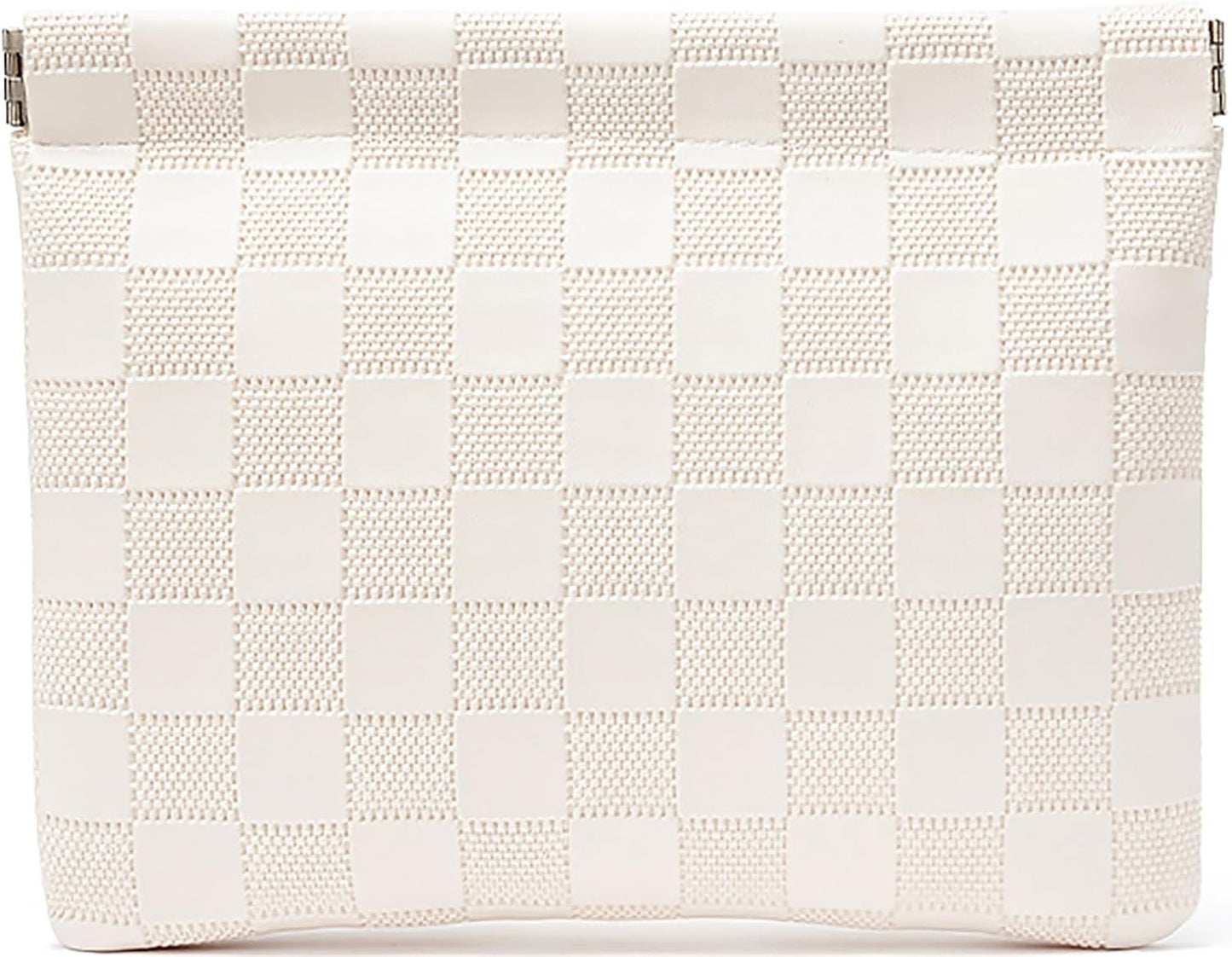 HIGH FIT Leather Pocket Cosmetic Bag for Purse,Coin Purse Lipstick Cosmetic Accessories Organizer, Travel Kit Storage Pouch (White)