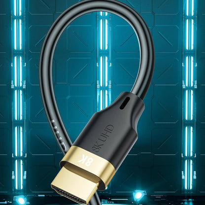 SYJHHWGS 8K60hz 2.1 Video Extension Cable Clearly 3D Visual For Gaming & Streaming PC And Consoles Compatible
