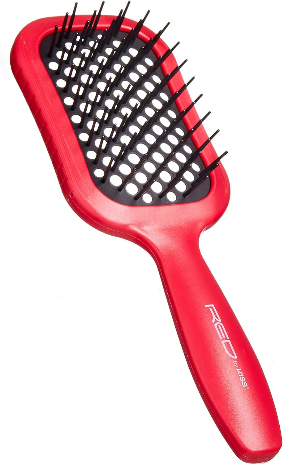 RED by Kiss Dry Vent Heat-Resistant Hair Brush, Detangling Fast Blow Drying for Wet Dry Curly Thick Straight Hair, Vented Detangler for Women Men Children Kids
