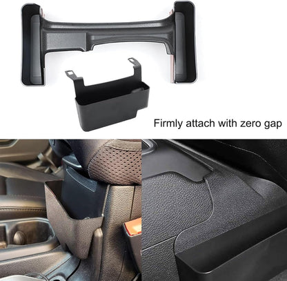 Wocch 2Pcs/Set JL Gear Shift Organizer Side Tray & Center Console Hanging Box for 2018-2024 Jeep Wrangler JL JLU & Gladiator JT Gear Shifter Side Storage Box Interior Accessories