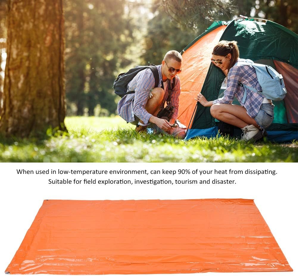 Gigicial Emergency Sleeping Bag, Lightweight Survival Sleeping Bags Waterproof Thermal Emergency Blanket, Emergency Survival Sleeping Bag for Hiking Camping Outdoor Adventure