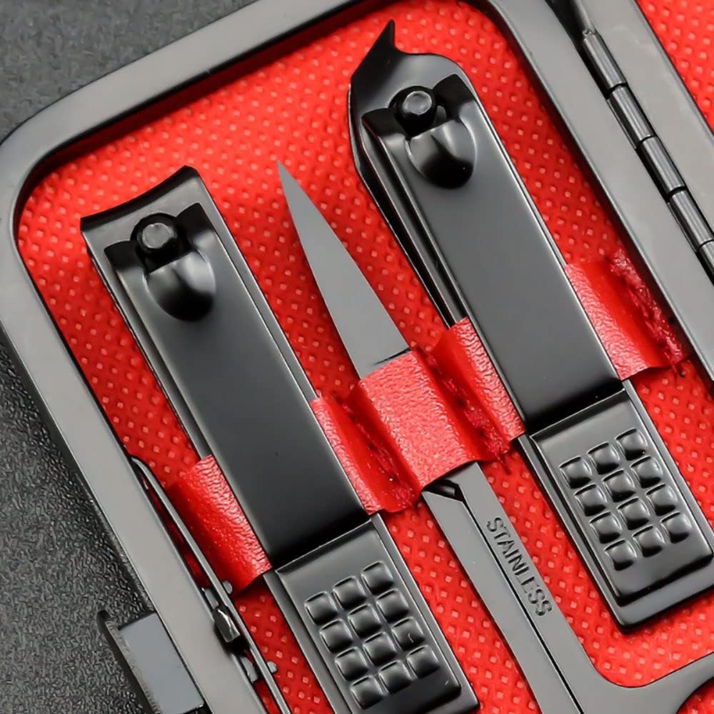 WSJQB Set Manicure, 7 pz Nail Clippers Kit Pedicure, Manicure Strumenti Professionali Regalo per Gli Uomini Donne e Genitori