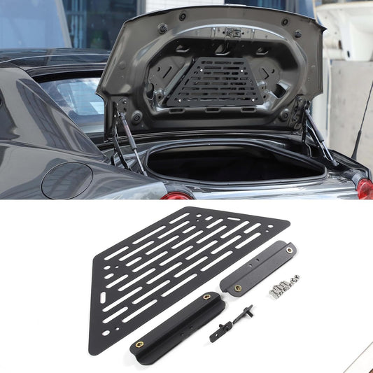 Hudiriy Trunk Molle Panels Compatible with Mazda MX-5 NC RF Miata 2016-2023 Car Trunk Lid Storage Mounted,1pc Tailgate Tool Aluminum Alloy Organizer (Style A)