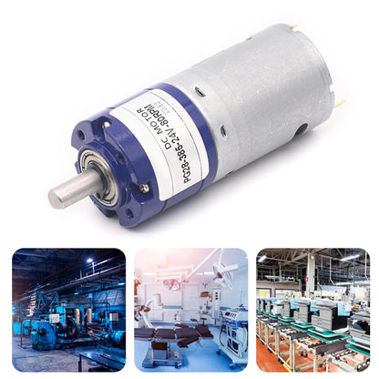 Multifunction 24V 52RPM Planetary Gear Motor Adjustable Gear Motor Metal Gear Boxes Motor Upgrades for Robots & Home Automation