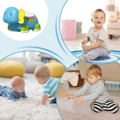 Crawling Toy, Musical Elephant Baby Toy, 7.09x5.31in Interactive Sensory Game, Funny Educational Play, Developmental Activity for Boys, Girls, Nursery Rooms, Home Play