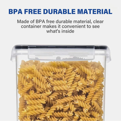 Stelive 2-Piece Extra Large Food Storage Containers (6.5L/Each) Airtight Pantry Storage Containers Organiser Dry Food Canisters Plastic Leak-proof Canisters for Home & Kitchen with Labels & Pen