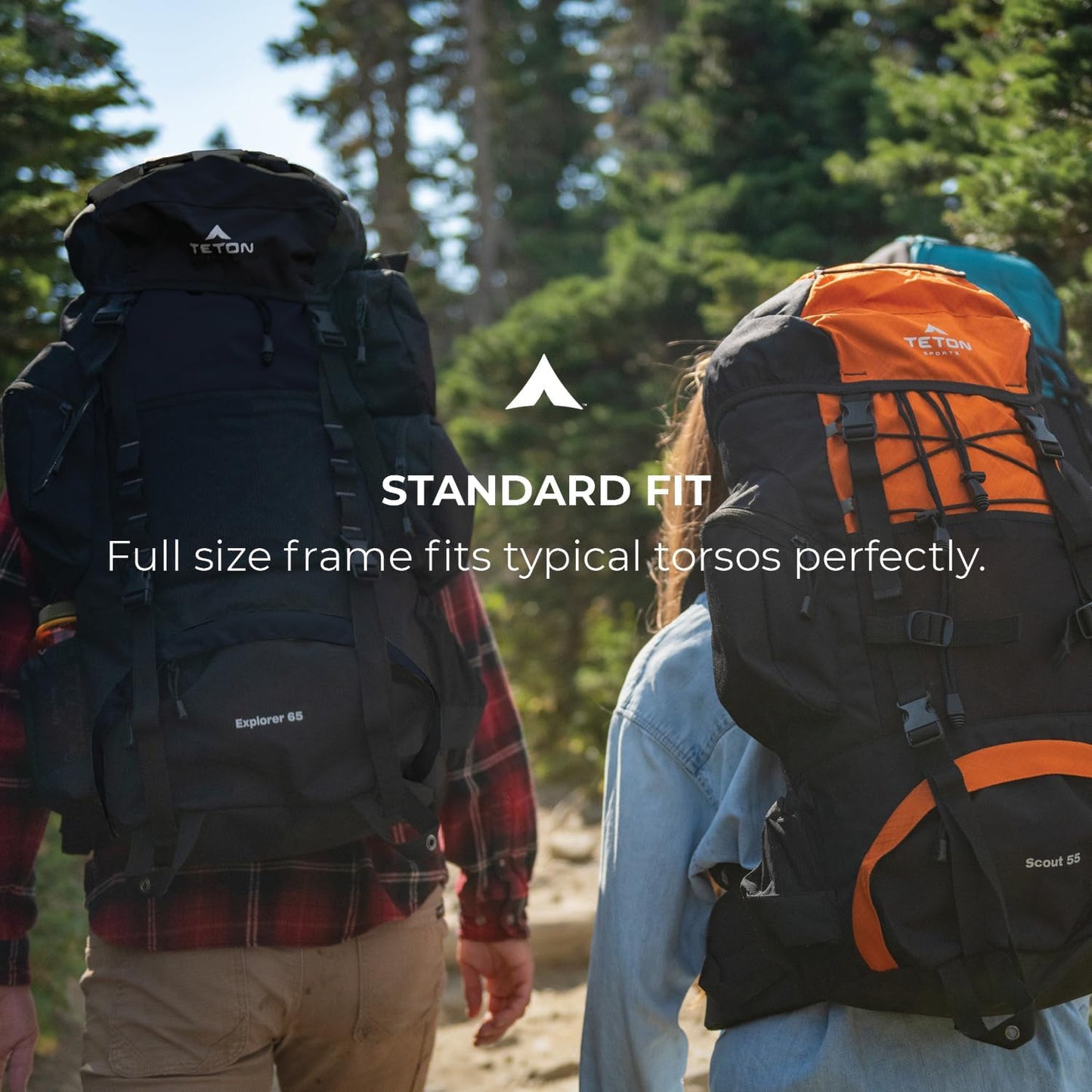 TETON Sports Explorer Backpack Full Internal Frame - Adjustable Backpacking Travel Gear - Water-Repellant Rainfly Cover, Sleeping Bag & 3-Liter Hydration Bladder Pack Storage