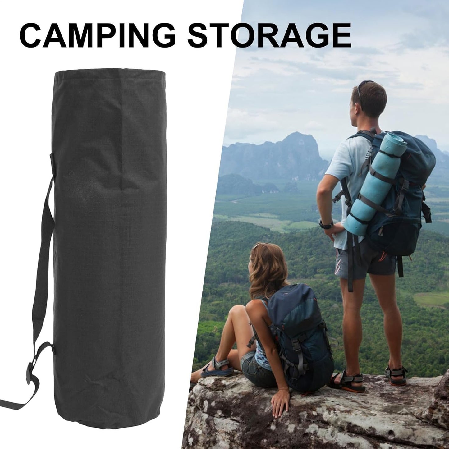 Outdoor Storage Bag - Clothes Storage Bags | Large Stronge Storage Bags | Portable Outdoor Storage Gear Bag | Drawstring Design Tool | for Camping, Picnic, Travel, Hiking, Fishing