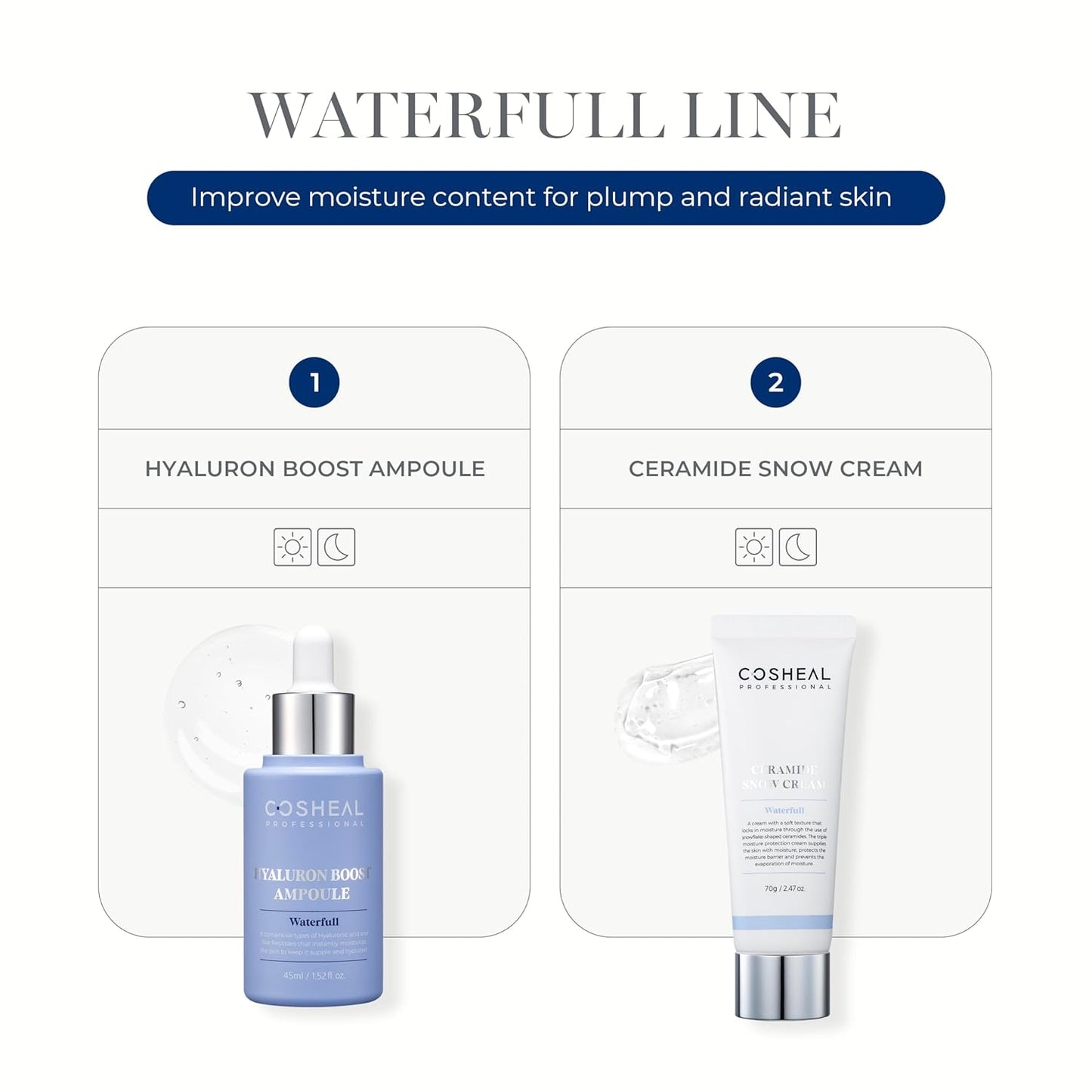 Hyaluron Boost Ampoule 1.52 fl. oz. I Hydrating & Plumping Serum with Hyaluronic Acid, Pairs Well with Vitamin C & Retinol Serum, Non-greasy, Hypoallergenic