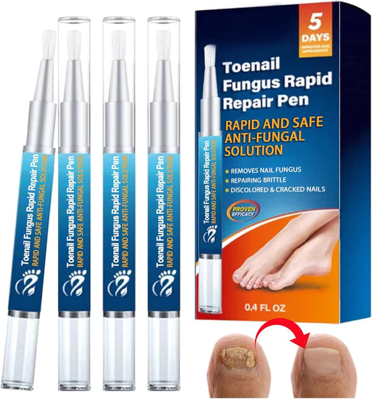 Nail Repair [4 Pieces], Antifungal for Mycosis Nails, Repair and Protect Nails, Nail Repair Pens, Promotes the Regrowth of Healthy Nails, for Nails and Nails