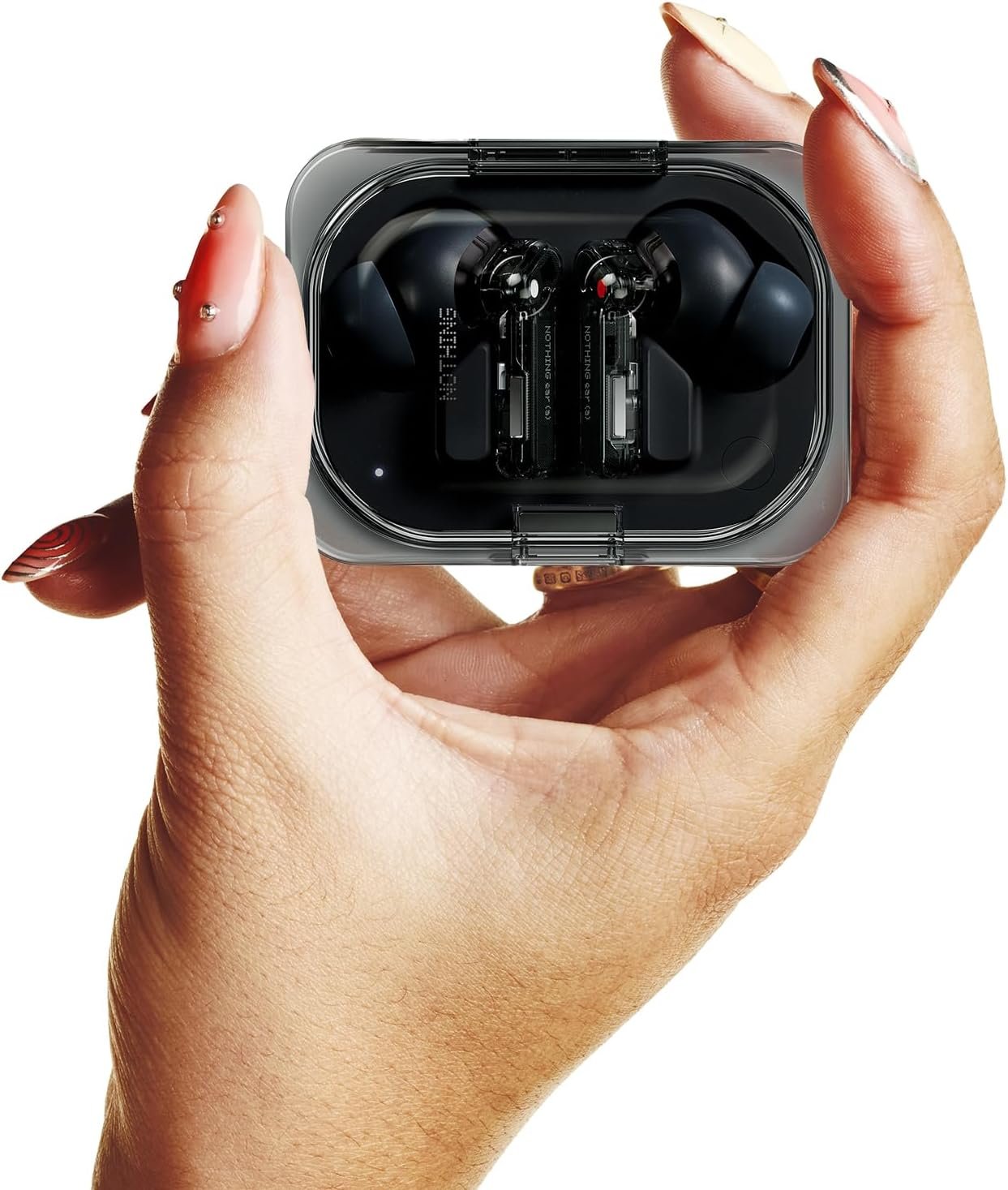 Nothing Ear(a) Wireless Earbuds with Active Noise Cancellation, Bass Boost Algorithm and Up to 42.5 Hours of Listening Time - Black