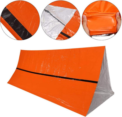 Emergency Tent Shelter, Outdoor Emergency Tent, Emergency Rescue Shelter Waterproof Thermal Survival Tent for Outdoor Camping, Hiking, Adventure