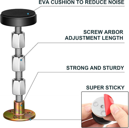 Krisler Adjustable Threaded Bed Frame Anti-Shake Tool, Headboard Stoppers, Bedside Headboards Prevent loosening Anti-Shake Fixer, Easy Install (30-112mm)
