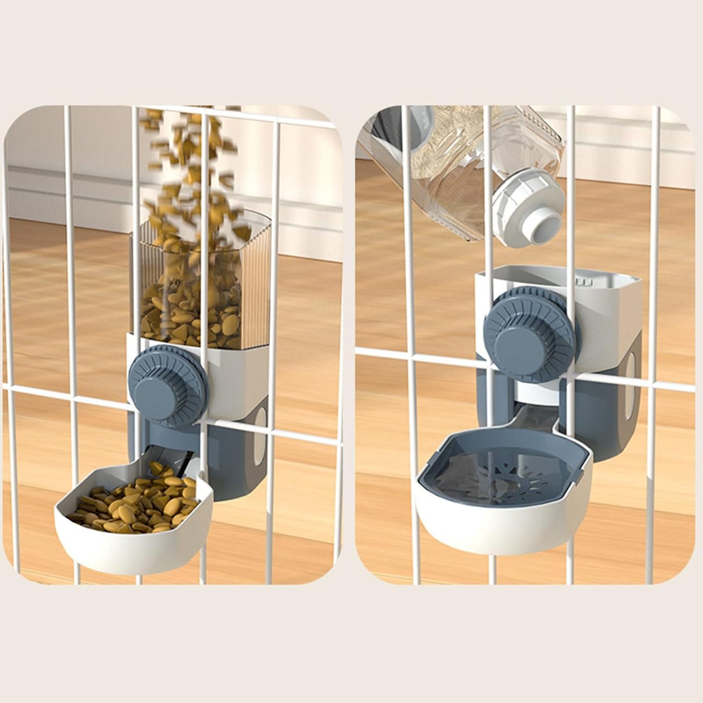 NVOQILIN Alimentatore per acqua per gatti Alimentatore automatico per gatti e acqua Dispenser di acqua per gatti Alimentazione per gatti Irrigazione Alimentatore per animali domestici Supporto per