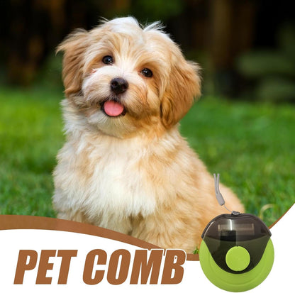 Spazzola per capelli per cani e forfora, spazzola per cani, piccola spazzola per capelli per gatti – Pettini multifunzionali per animali domestici, attrezzi per la cura dei cuccioli portatili per